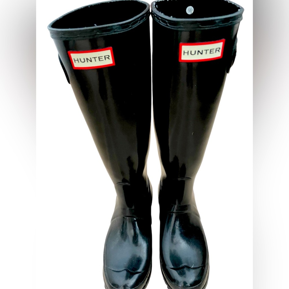 Hunter Black Knee-High Rain Boots